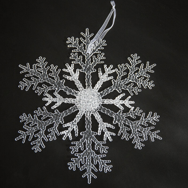 Christmas Decoration Snowflake Tree Pendant Acrylic DIY Ornament for Home Decor