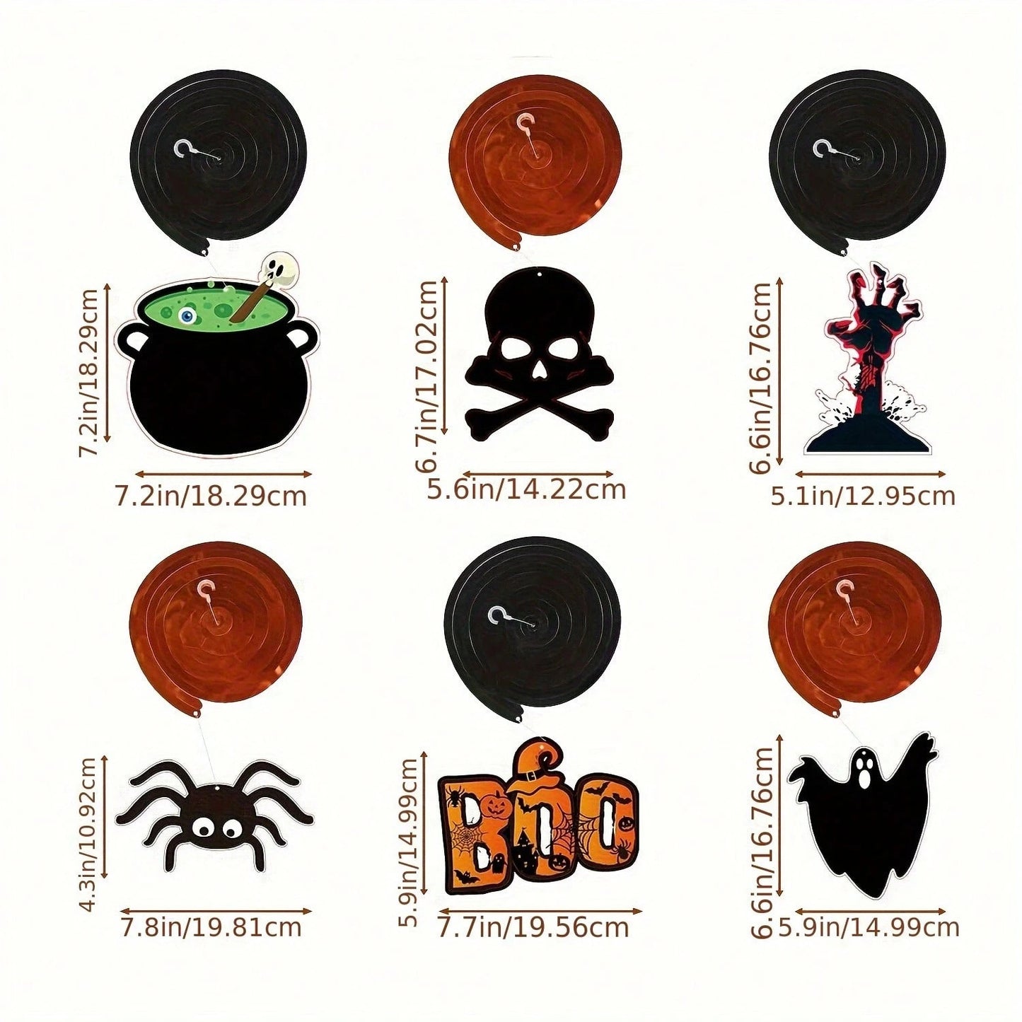 36Pcs Halloween Hanging Swirl Decorations – Spooky Ceiling Party Decor for Home & Office