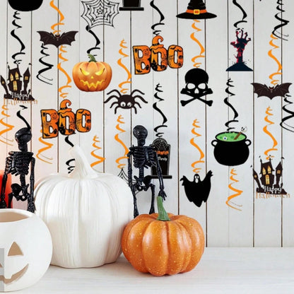 36Pcs Halloween Hanging Swirl Decorations – Spooky Ceiling Party Decor for Home & Office