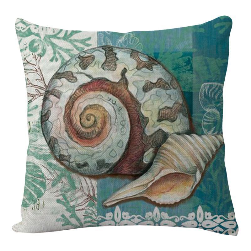 Cushion Covers Sea Turtle Print – Coastal Throw Pillow Cases for Sofa, Chair & Home Decor