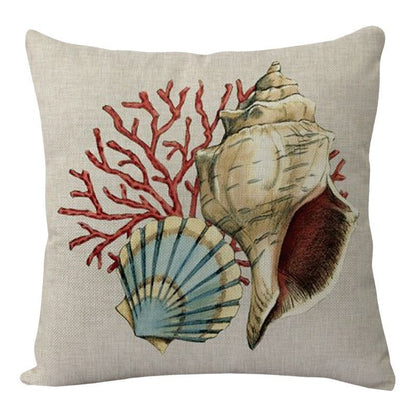 Cushion Covers Sea Turtle Print – Coastal Throw Pillow Cases for Sofa, Chair & Home Decor
